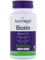Natrol, Biotin, Maximum Strength, 10,000 mcg