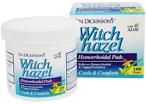 Dickinson Brands, T.N. Dickinson's Witch Hazel Hemorrhoidal Pads 