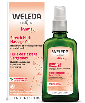 Weleda, Mama, Stretch Mark Massage Oil, Almond Extracts