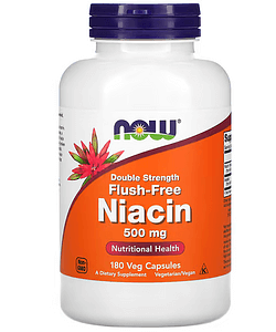 NOW Foods, Niacin, Flush-Free, Double Strength, 500 mg